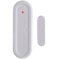 Mengshen Sensor De Contacto De La Ventana De La Puerta - Funciona con Sirena- Alarma- Receptor De Timbre Inalámbrico